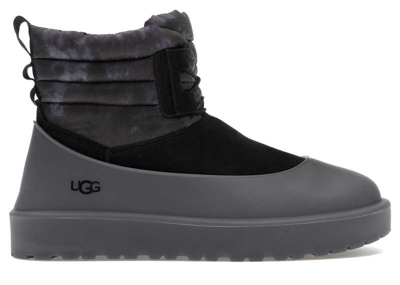 Pre-owned Ugg Men's Classic Mini Lace Wea Smokescreen Boot Sneakers In Black