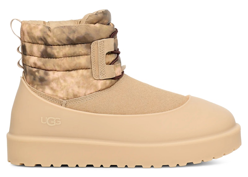 Pre-owned Ugg Men's Classic Mini Lace Wea Smokescreen Boot Sneakers In Mustard Seed