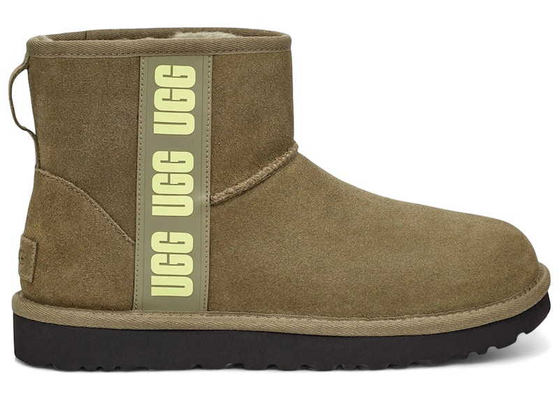 UGG Classic Mini Side Logo Boot (Women's) Sneakers in Olive Green