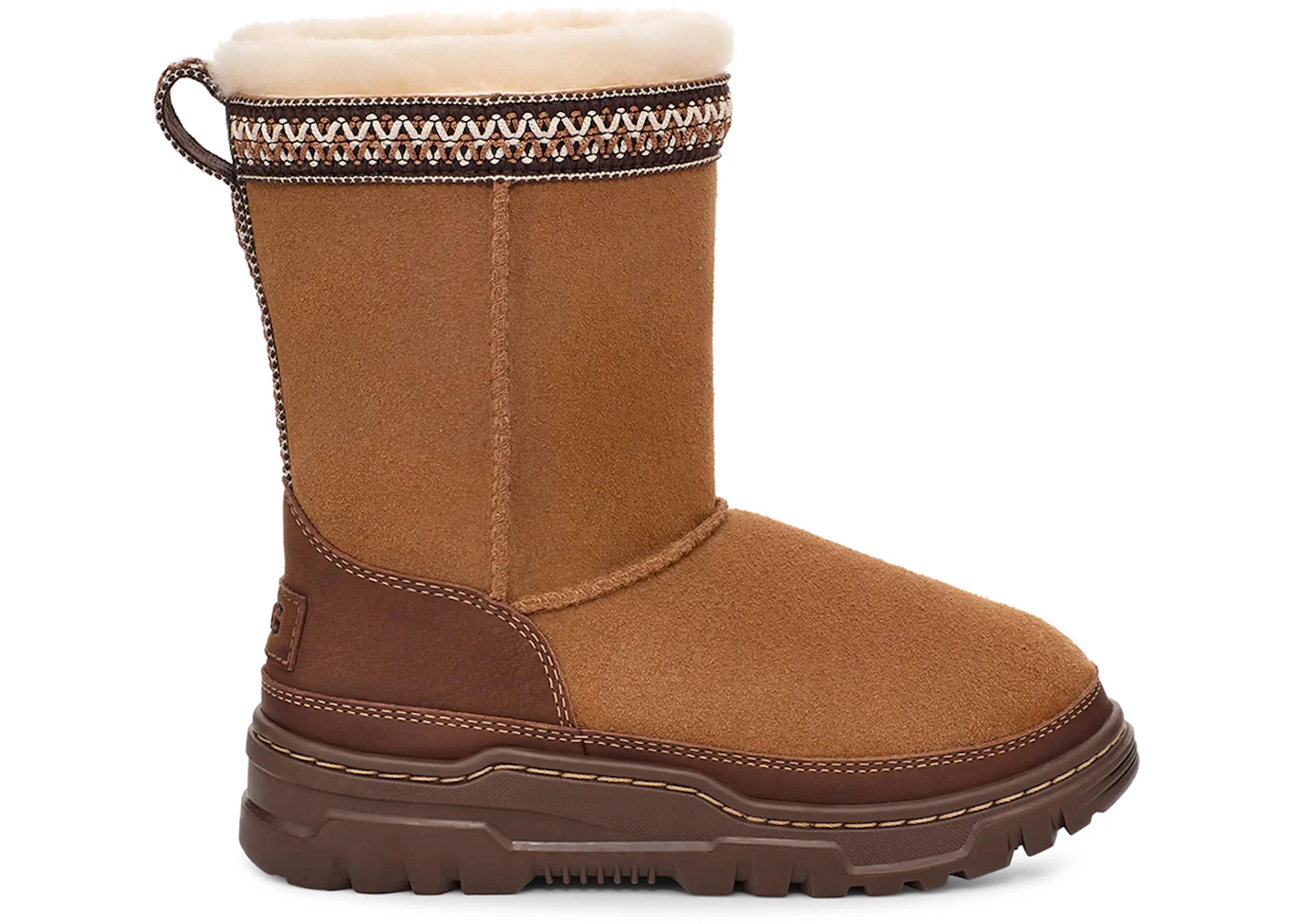 UGG Classic Short TrailGazer Boot Chestnut (Kids) 1157694K-CHE US