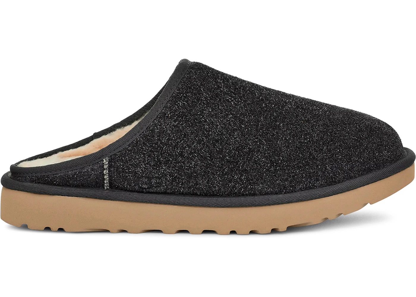 UGG Classic Slip-On Shaggy Suede Slipper Dark Grey Men's 1153104