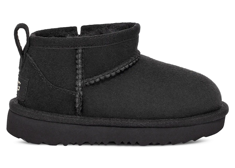 Pre-owned Ugg Classic Ultra Mini Boot (toddler) Sneakers In Black