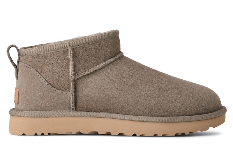 UGG Pre-owned Classic Ultra Mini Boot (women's) Sneakers In Cobble Grey