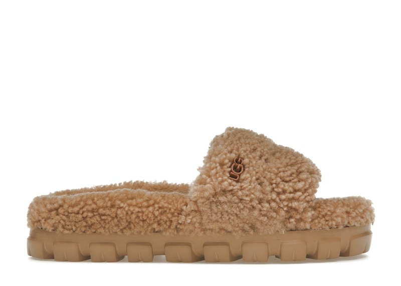 Pre-owned Ugg Cozetta Curly Slide (women's) Sneakers In Chestnut