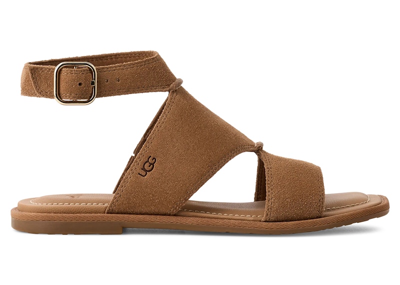 Pre-owned Ugg Delray Sandal (women's) Sneakers In Chestnut In Brown