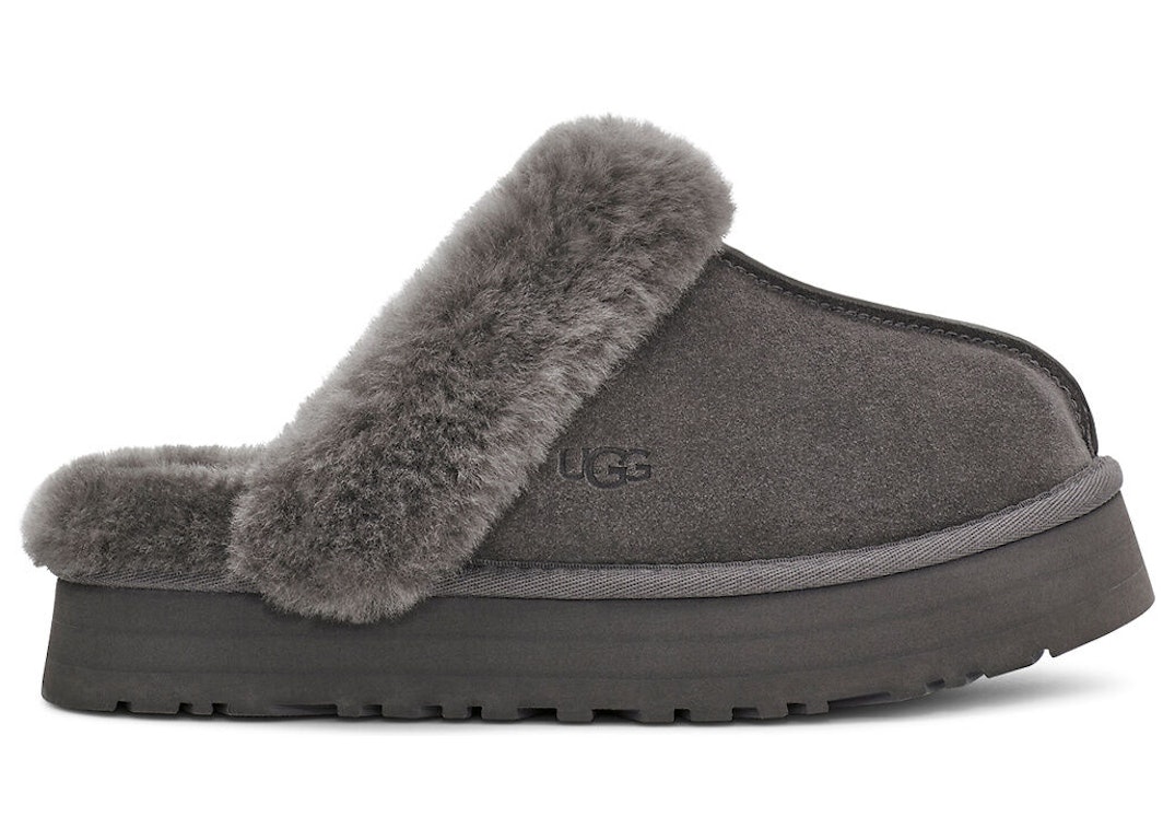 Pre-owned Ugg Disquette Slipper Charcoal (women's)