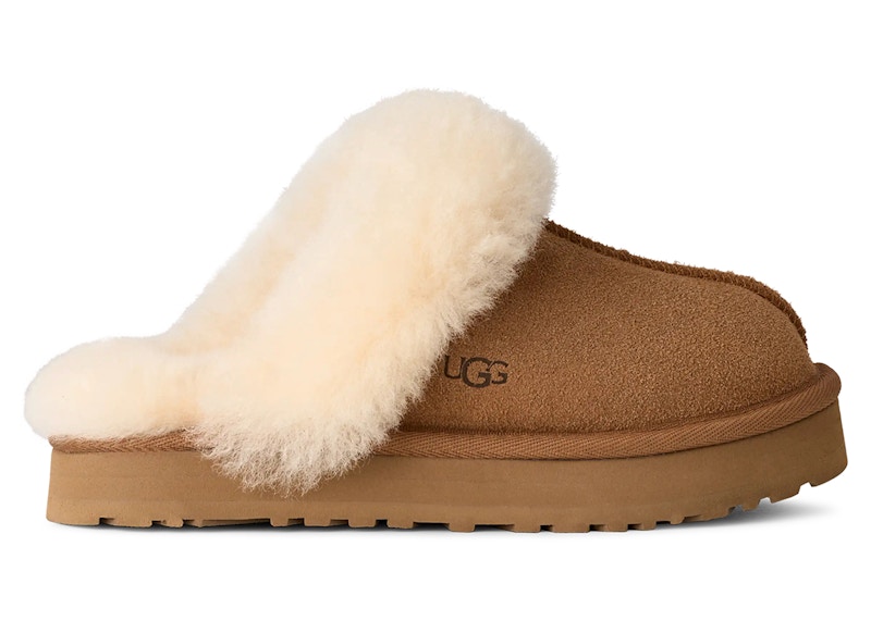 Pre-owned Ugg Disquette Slipper (kids) Sneakers In Chestnut In Brown