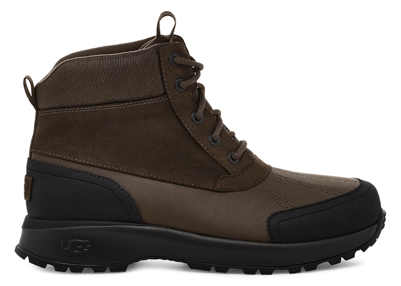 Pre-owned Ugg Men's  Emmett Duck Boot Sneakers In Stout In Brown