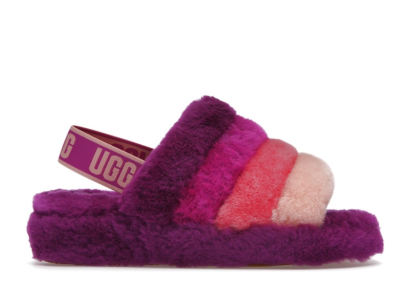 UGG Fluff Yeah Slide Berrylicious Multi Women s 1097169 BSML US