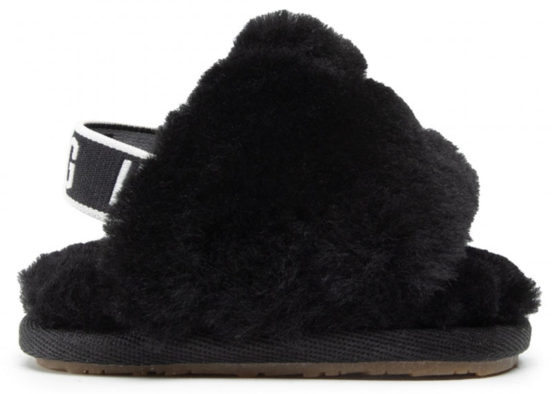 UGG Fluff Yeah Slide Black Infant Baby 1098577I BLK GB