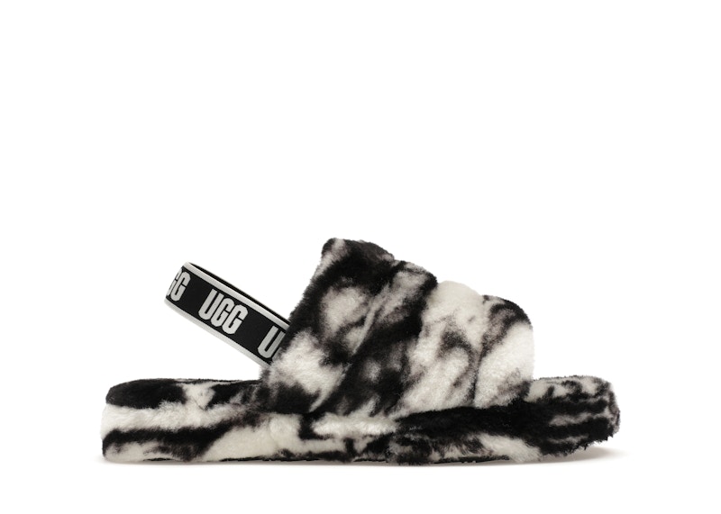 Pre-owned Ugg Fluff Yeah Slide (kids) Sneakers In Black