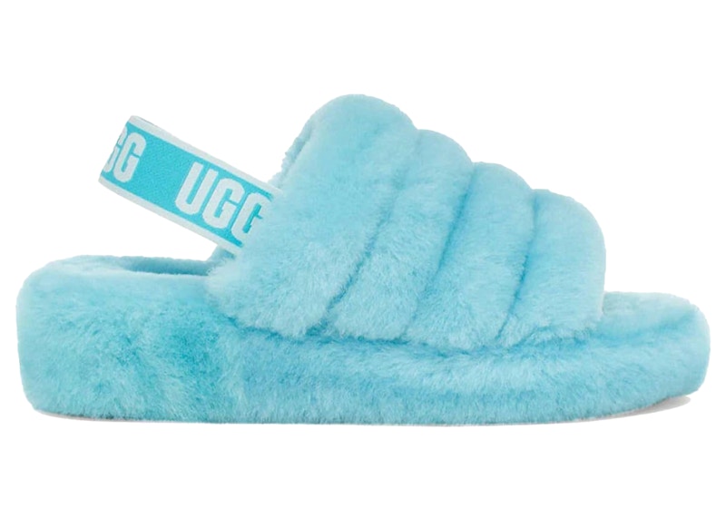 UGG Fluff Yeah Slide Clear Water (Women's) - 1095119-CRWT - US
