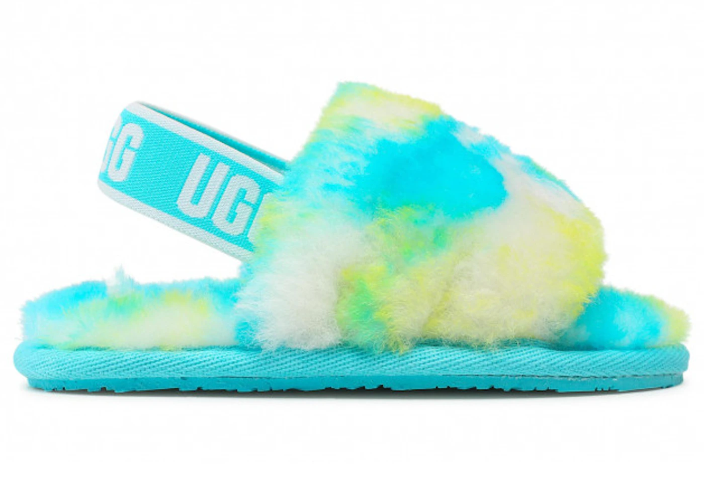 Yeah Slide Slippers Ugg Slides Light Blue Ugg Shoes Ugg Fluff Yeah