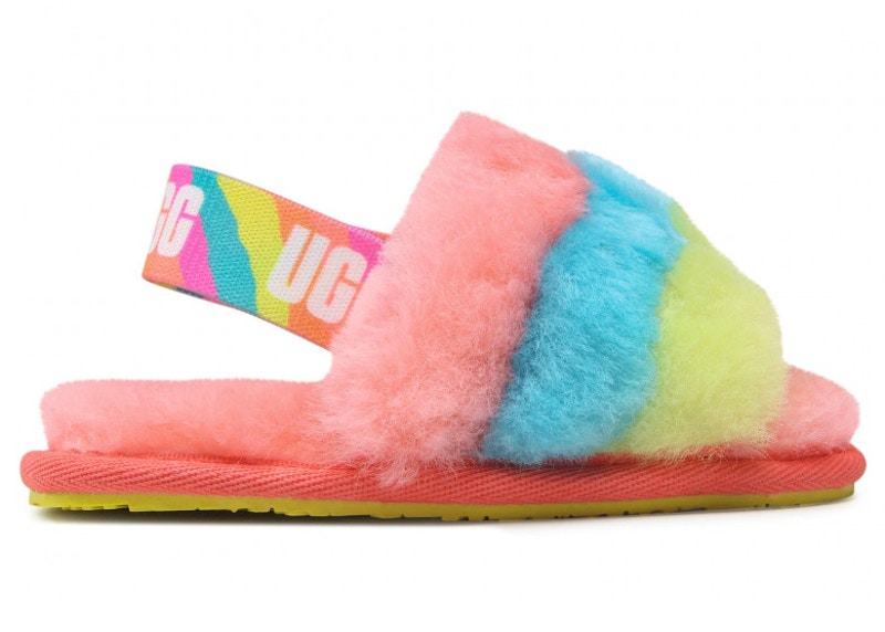 UGG Fluff Yeah Slide Peach Bliss Multi Toddler Toddler