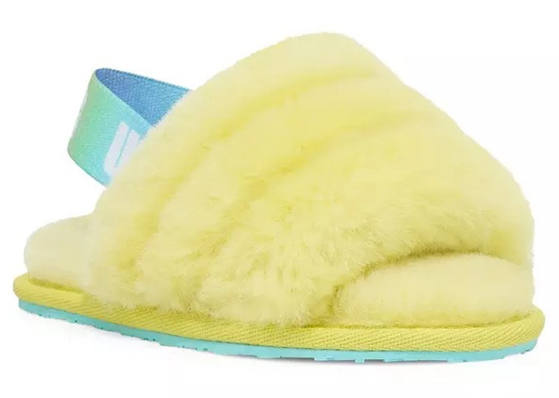 Neon yellow store fluff yeah slide