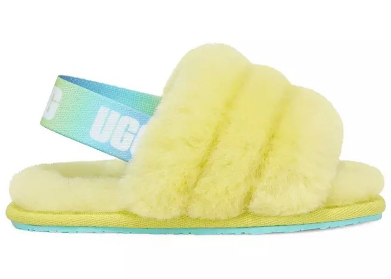 Baby ugg slides discount yellow