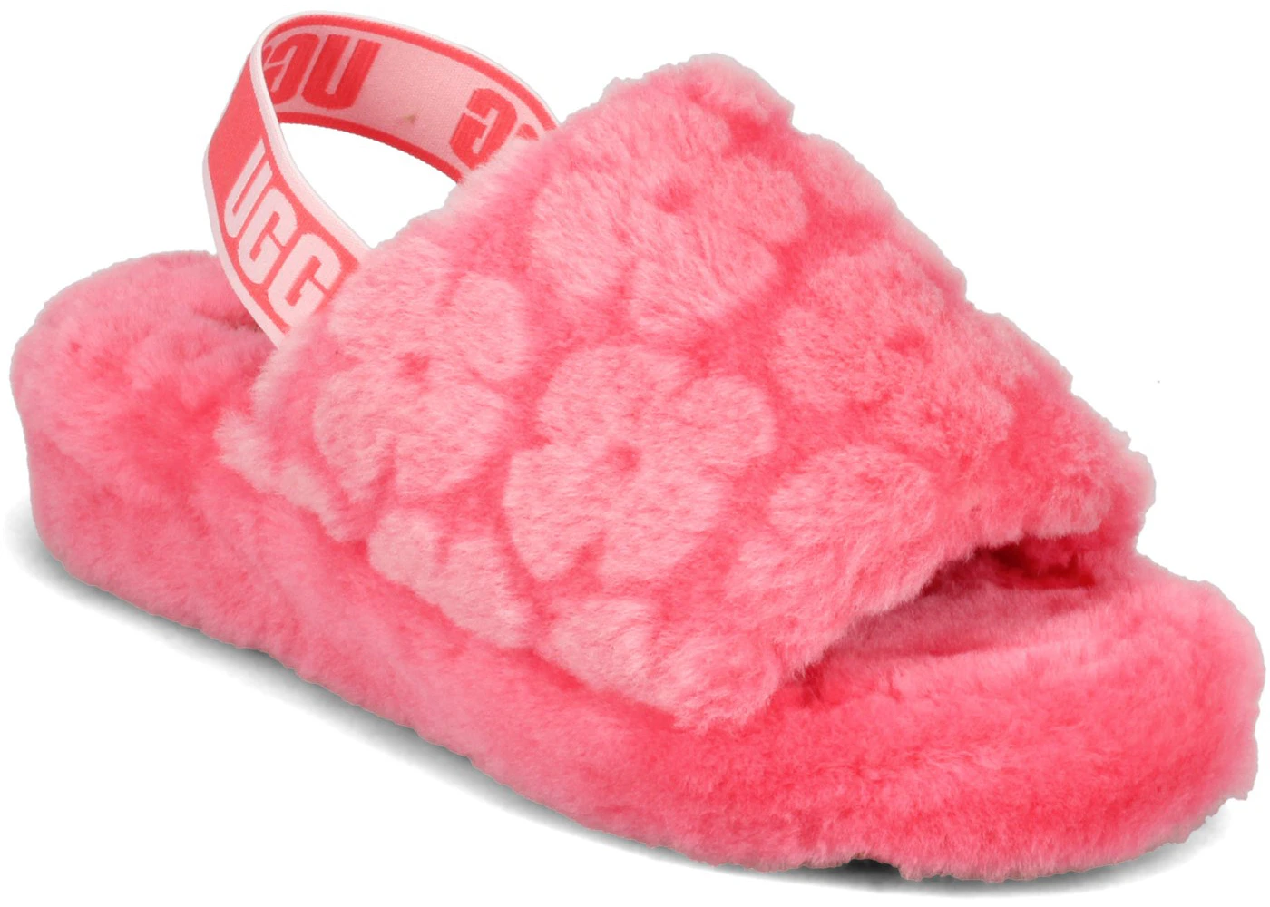 UGG Fluff Yeah Slide Poppy Strawberry (Women's) - 1118459-SSBT - US