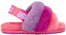 UGG Fluff Yeah Slide Purple Rainbow (Toddler)