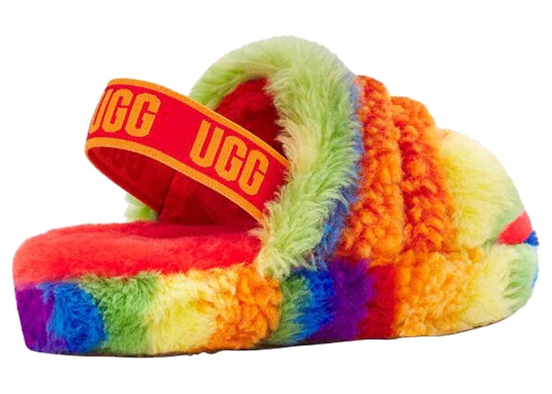 Ugg sales slippers rainbow