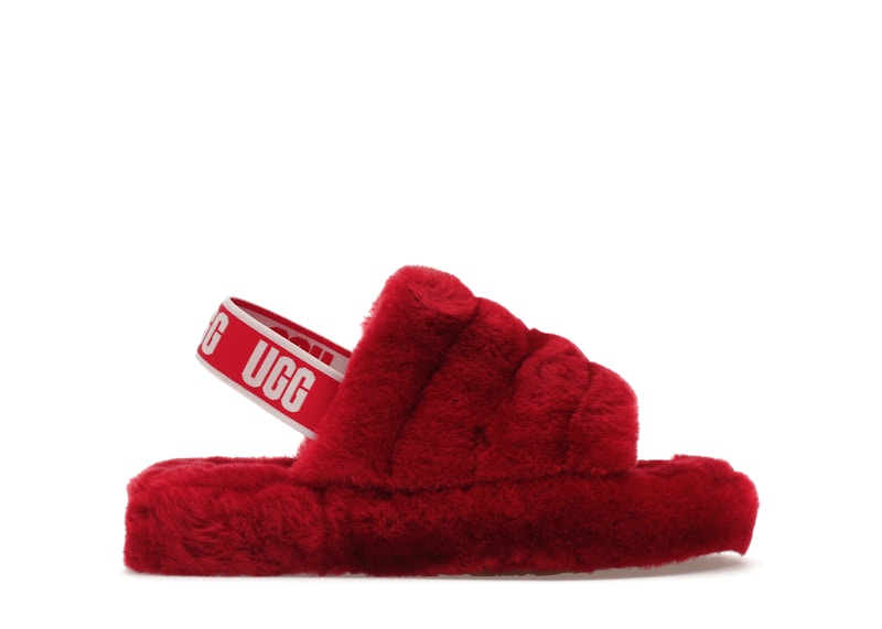 Red ribbon ugg discount slippers