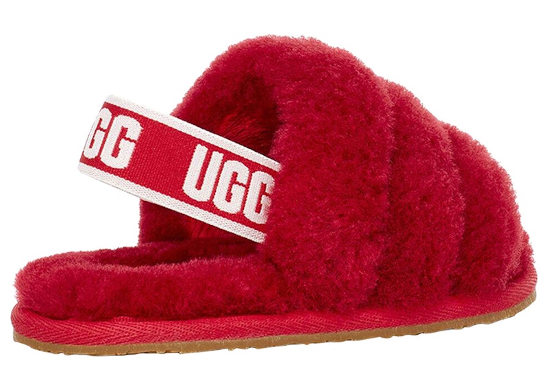 Ugg fluff yeah discount slide ribbon red