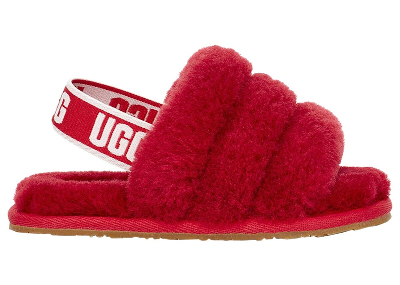 Red ugg fluff yeah on sale slide