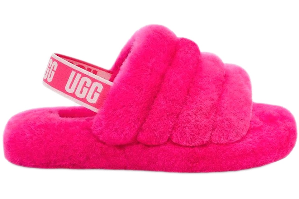 Ugg Fluff Yeah Slide Rock Rose Kids 1098494k Rcr Ugg Fluff Yeah Slide Rock Rose Kids 1098494k Rcr