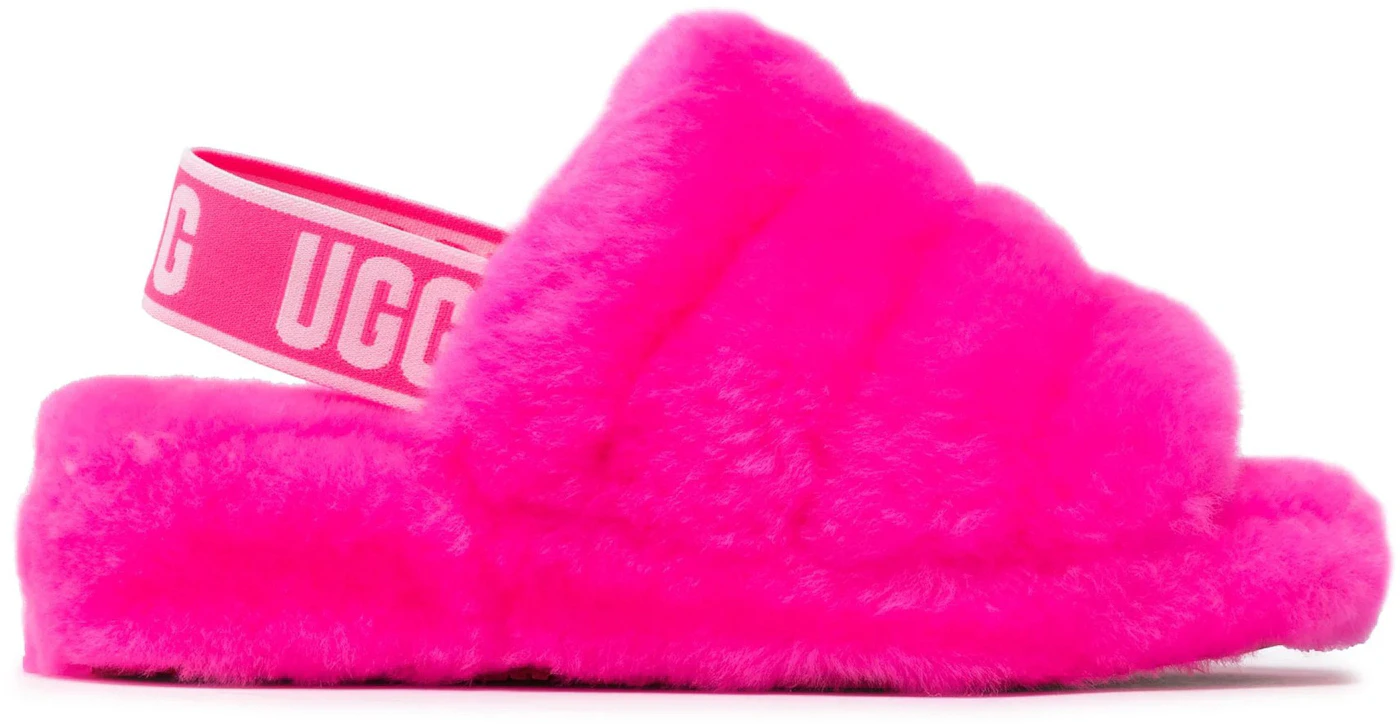 UGG Fluff Yeah Slide Taffy Pink (Women's) - 1095119-TYPN - US