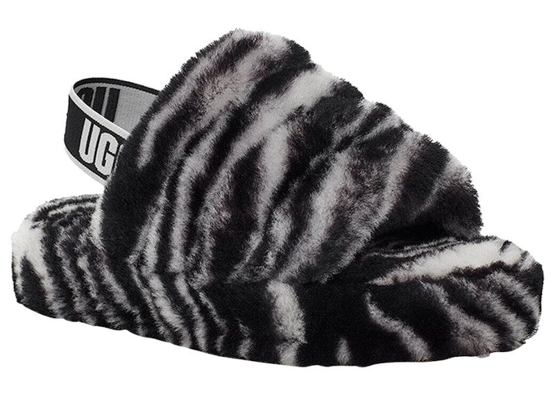 UGG Fluff Yeah Slide Zebra (Kids)