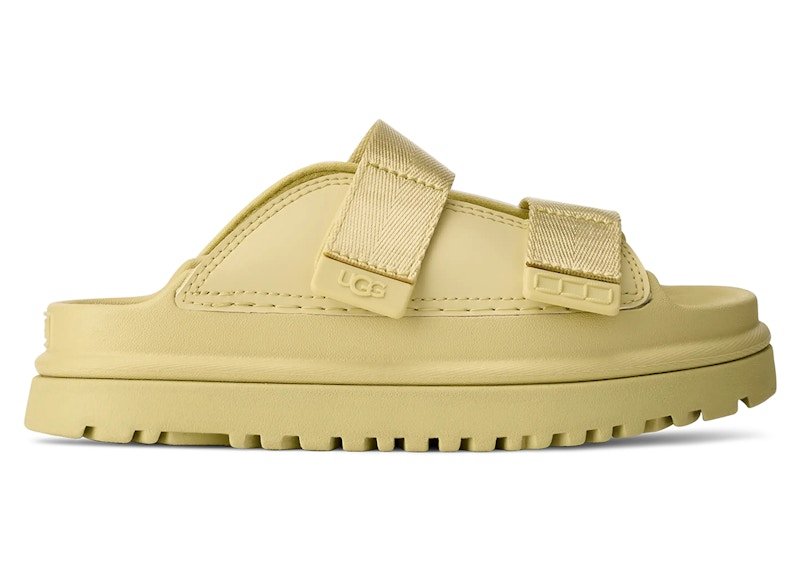 Pre-owned Ugg Goldenglow Slide (kids) Sneakers In Golden Apple In Green