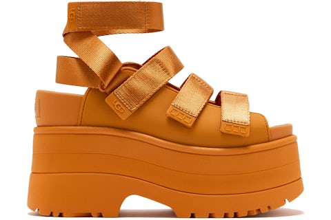 UGG GoldenRise Platform Sandals Dark Apricot (Women's) 1167431