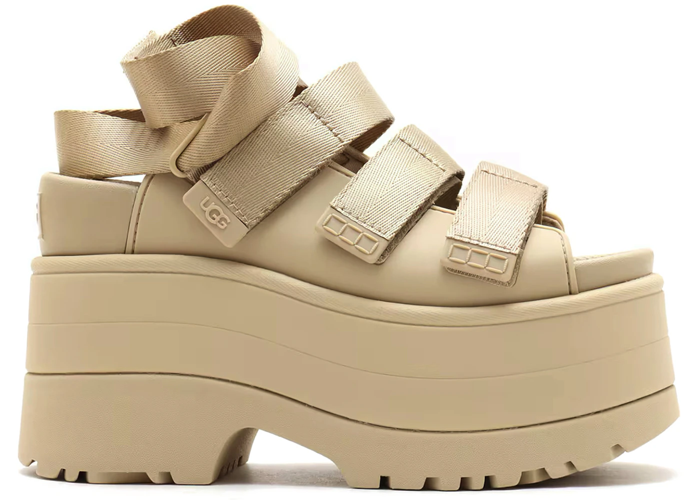 UGG GoldenRise Platform Sandals Mustard Seed (Women's) - 1167431-MDSD - US