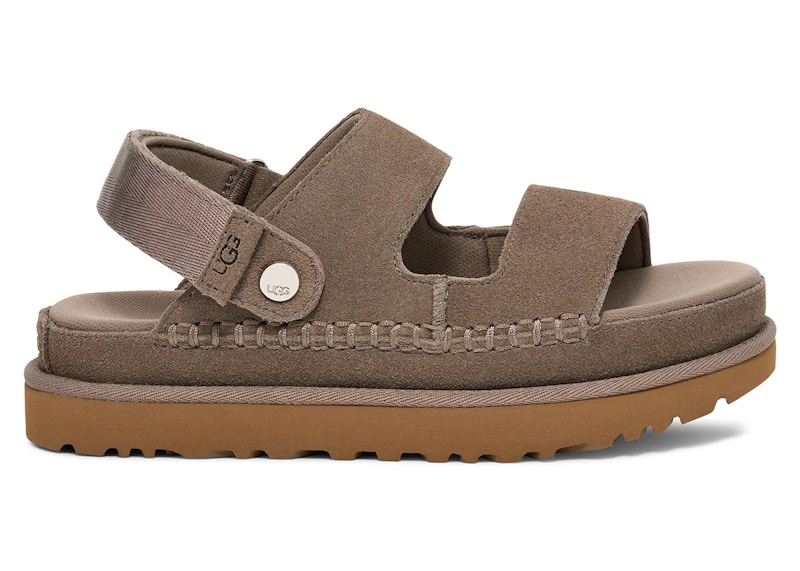 Pre-owned Ugg Goldenstar Glide Sandal (women's) Sneakers In Smoke Plume In Gray