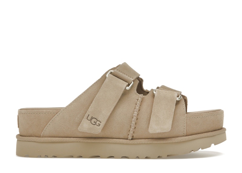Pre-owned Ugg Goldenstar Hi Slide (women's) Sneakers In Sand