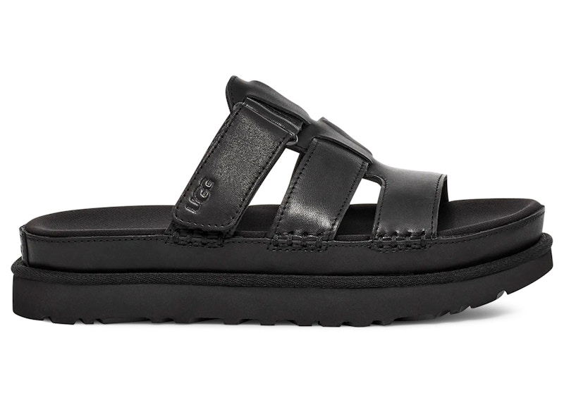 Pre-owned Ugg Goldenstar Platform Slide (women's) Sneakers In Black