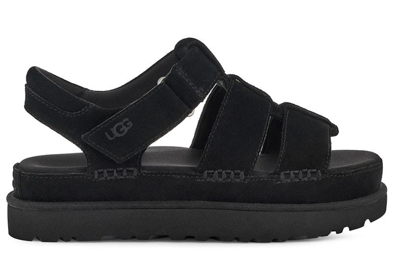 Pre-owned Ugg Goldenstar Strap Platform Sandal (women's) Sneakers In Black