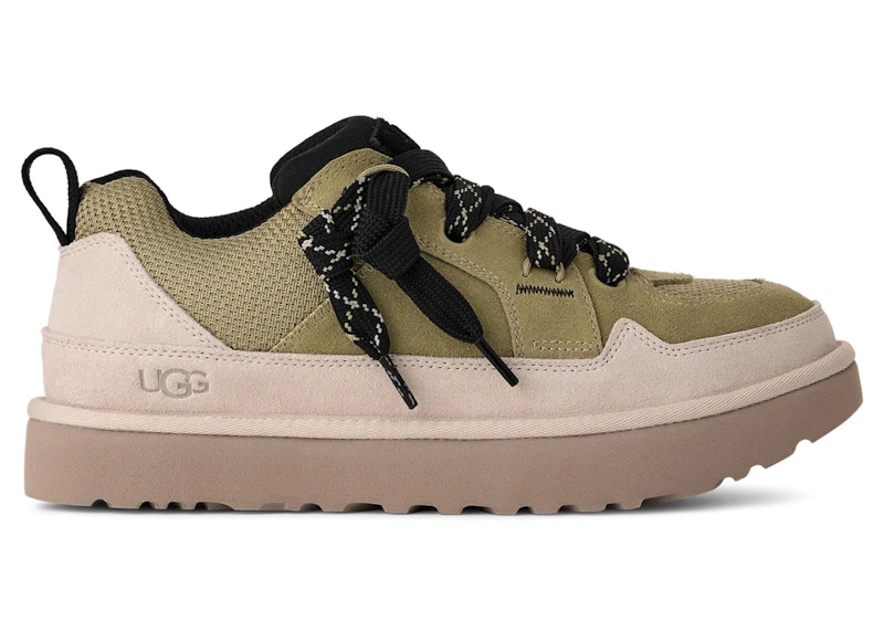 Pre-owned Ugg Men's Lowmel Lo Sneakers In Muted Brass/putty