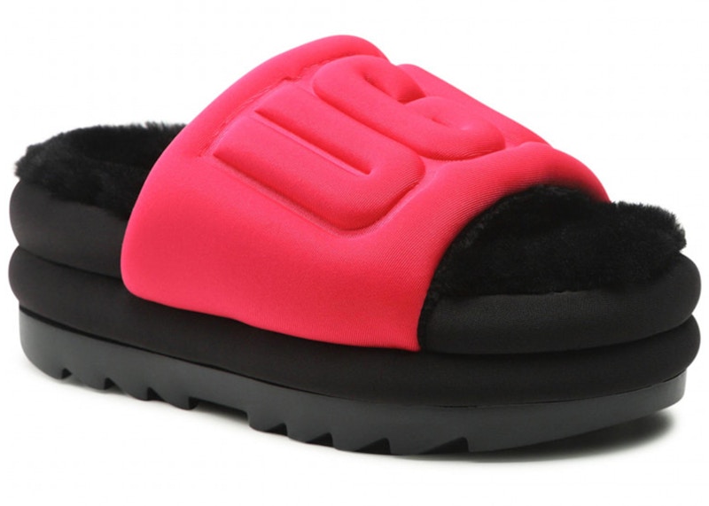 UGG Maxi Graphic Slide Radish Black (Women's)