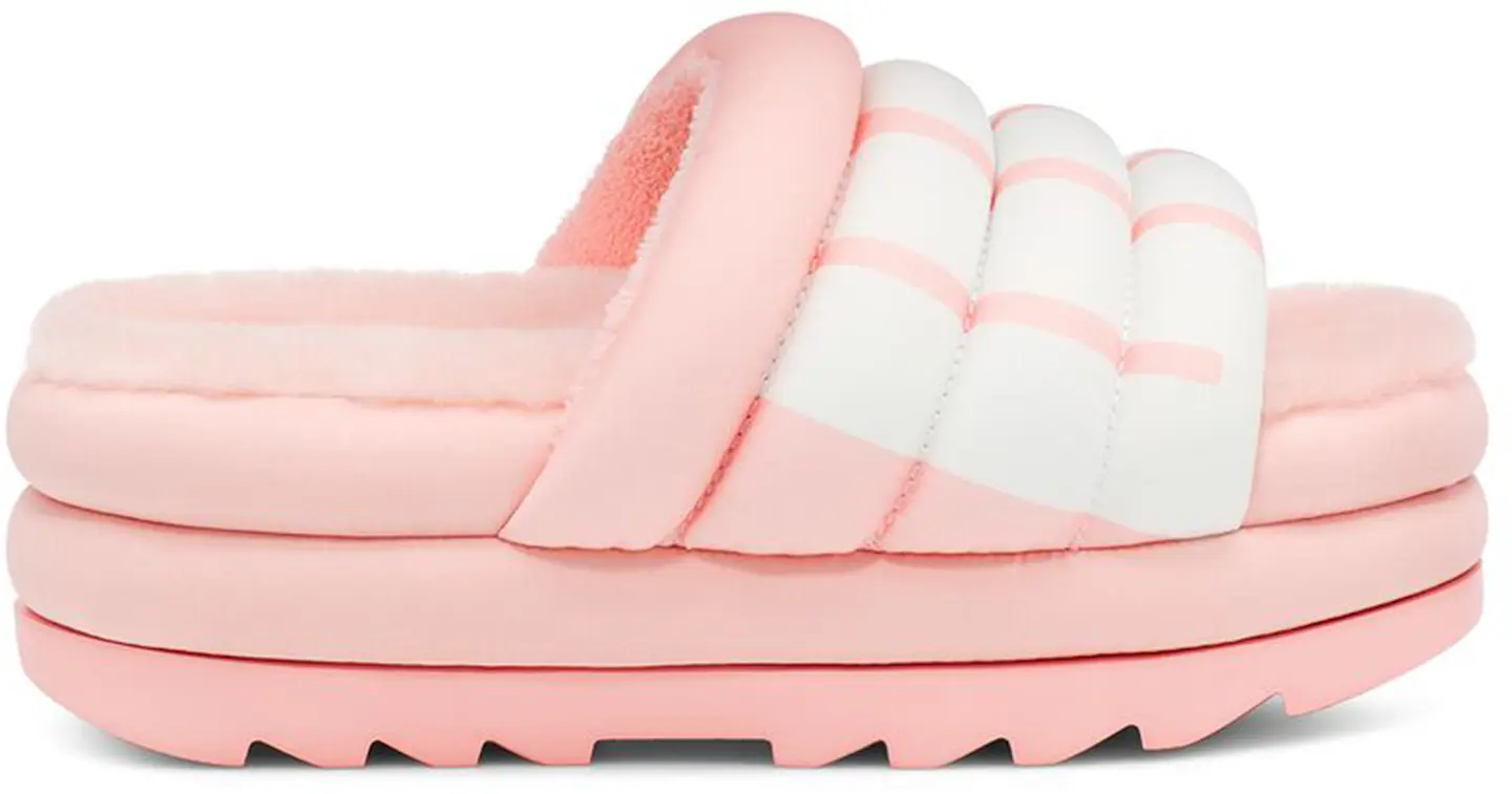 UGG Maxi Slide Logo Pink Scallop (Women's) - 1127067-PSLP - US