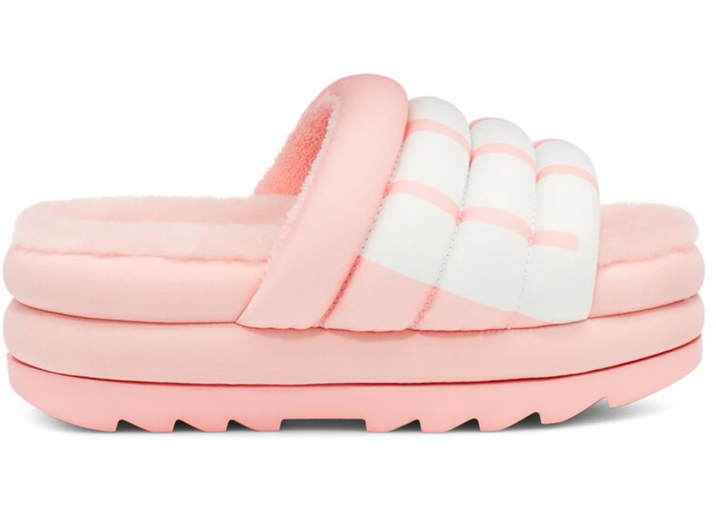 UGG Maxi Slide Logo Pink Scallop (Women's) 1127067-PSLP US