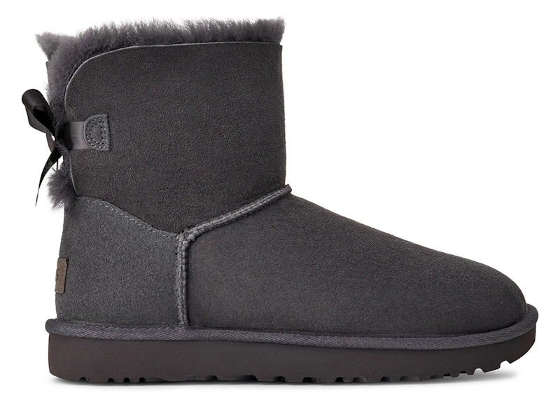 Pre-owned Ugg Mini Bailey Bow Ii (women's) Sneakers In Obsidian In Black
