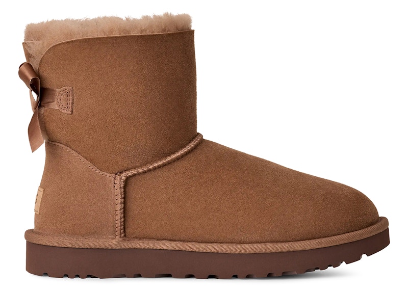 Pre-owned Ugg Mini Bailey Bow Ii (women's) Sneakers In Rocky Oak In Brown