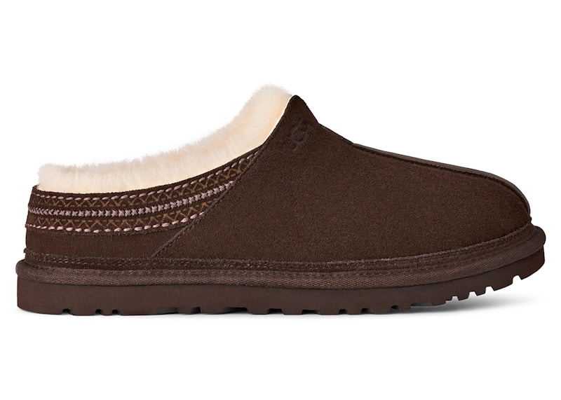 Pre-owned Ugg Men's Neuman Slipper Sneakers In Dusted Cocoa/natural