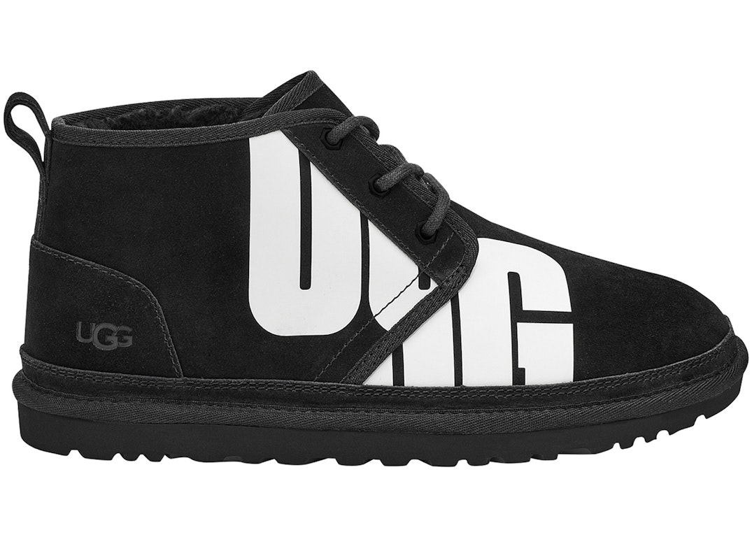 Pre-owned Ugg Neumel Boot Chopd Black White