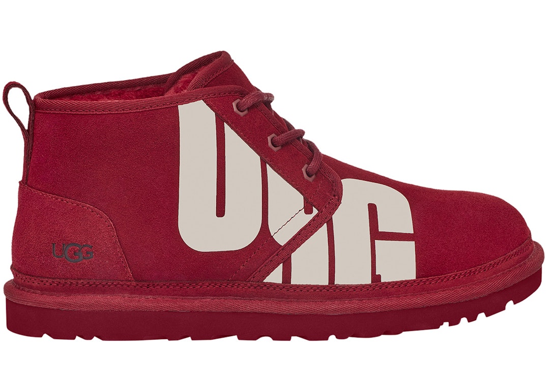 Pre-owned Ugg Neumel Boot Chopd Red In Rich Red