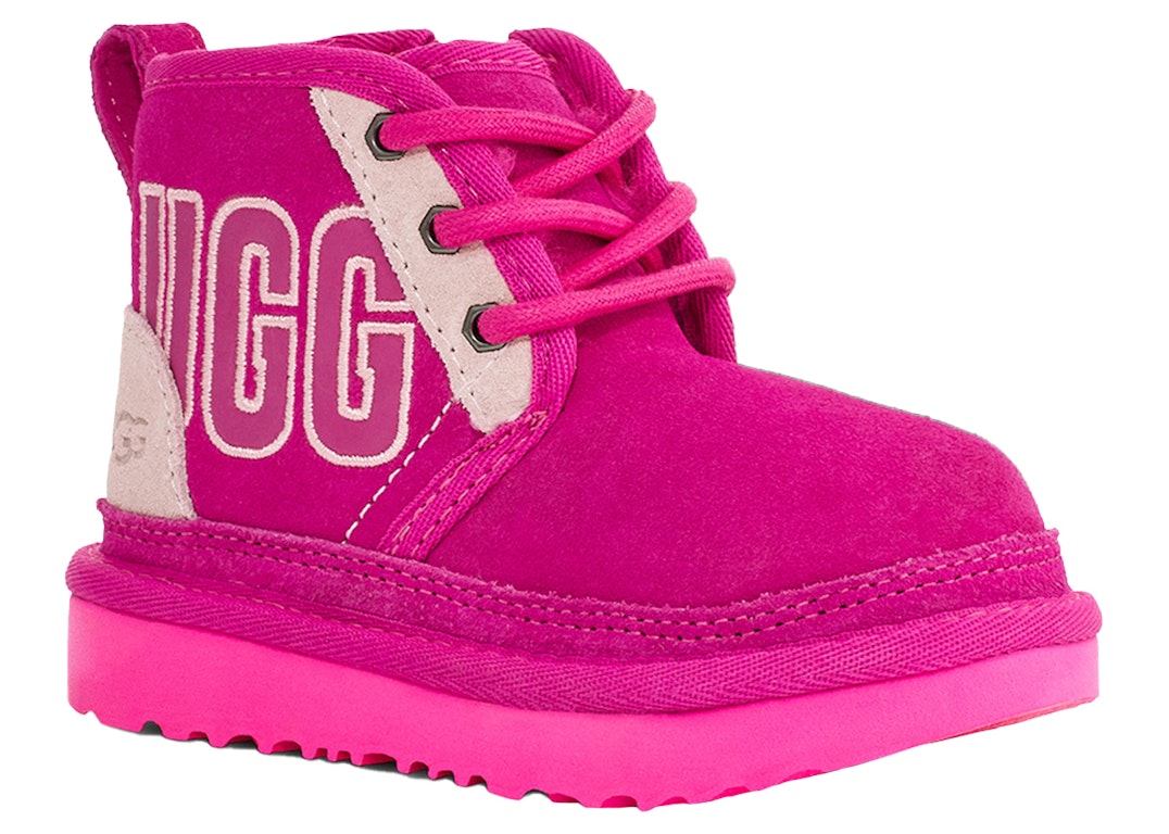 Pre-owned Ugg Neumel Graphic Boot Pink Multi (kids) In Pink/multi