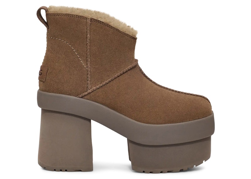 UGG New Heights Platform Mini Boot Hickory (Women's