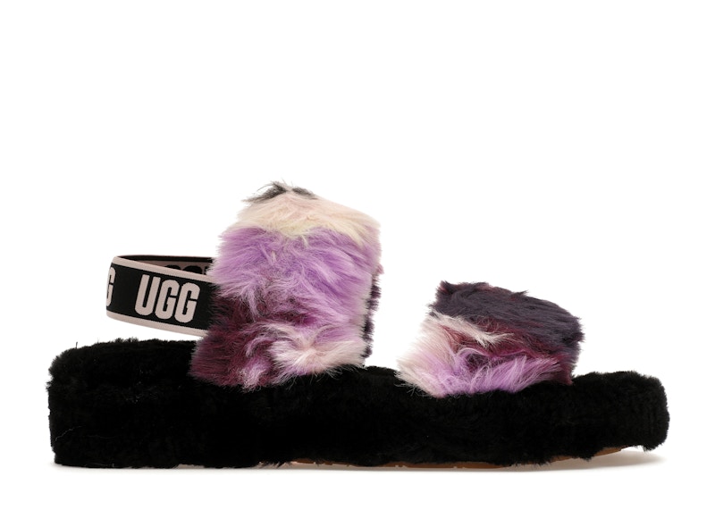 Pre-owned Ugg Oh Yeah Slide Tie Dye (women's) Sneakers In Magnolia/black