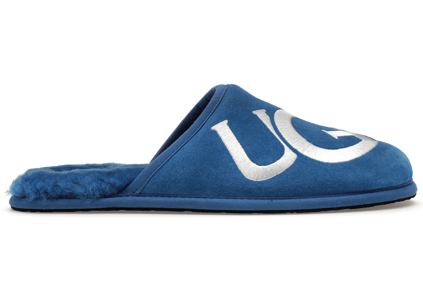 UGG Scuff Logo Slipper Classic Blue White Men's 1101324-CBLW US