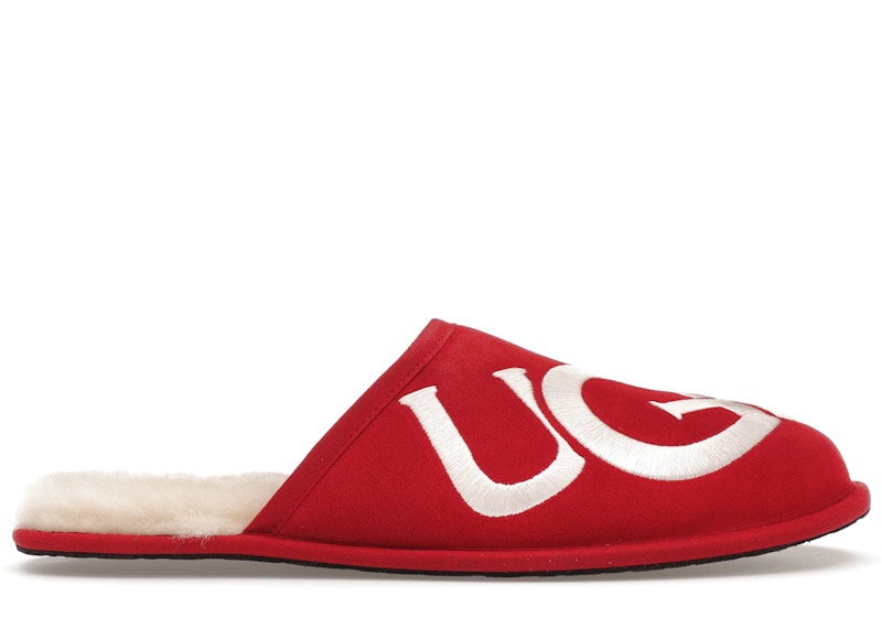 Black and red clearance ugg slippers